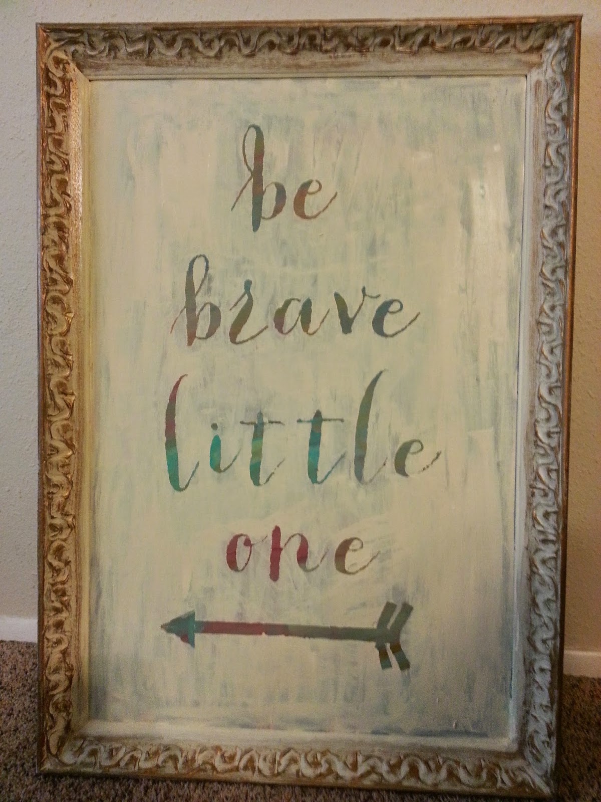 Mint of My Life DIY Quote Painting