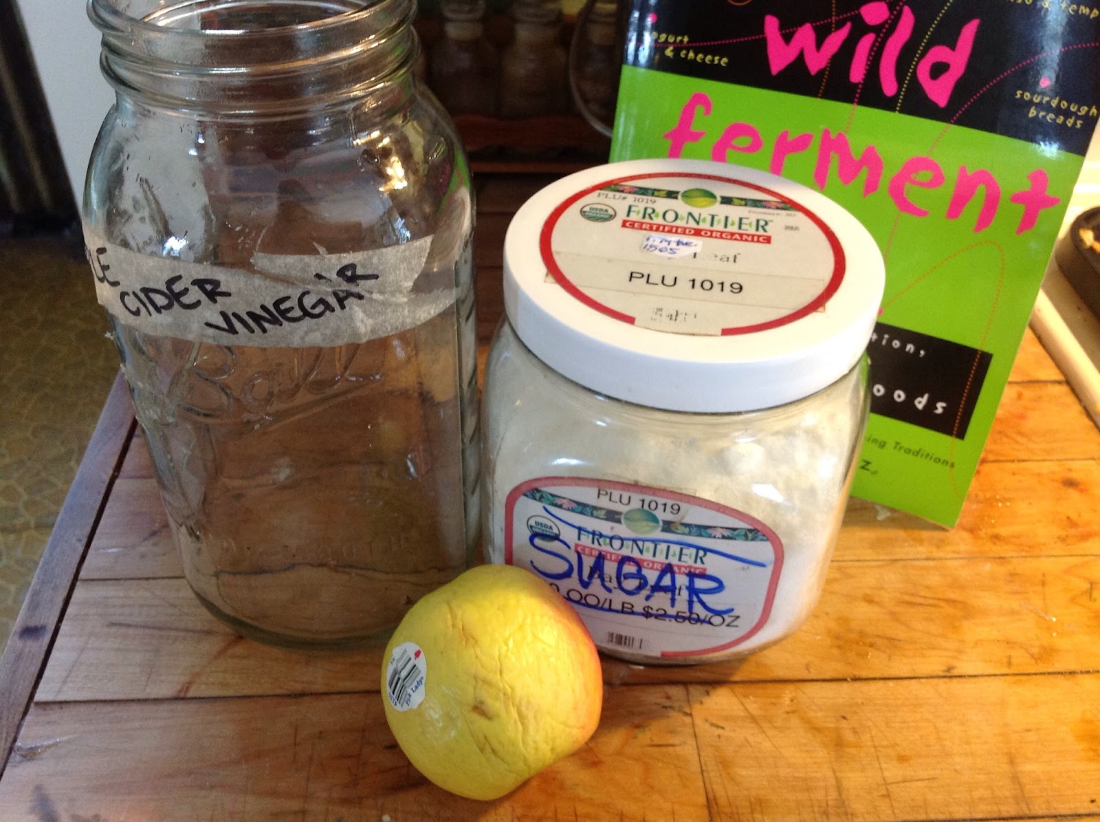 Blue Again, Like Morning Fruit Scrap Vinegar something from nearly