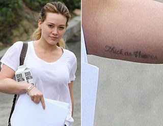 Hilary Duff Tattoos