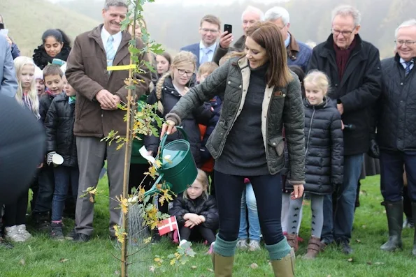 Crown Princess Mary of Denmark launched of the Tree Planting campaign - "Genplant Planetent" at the Nature Center in Herstedhøje