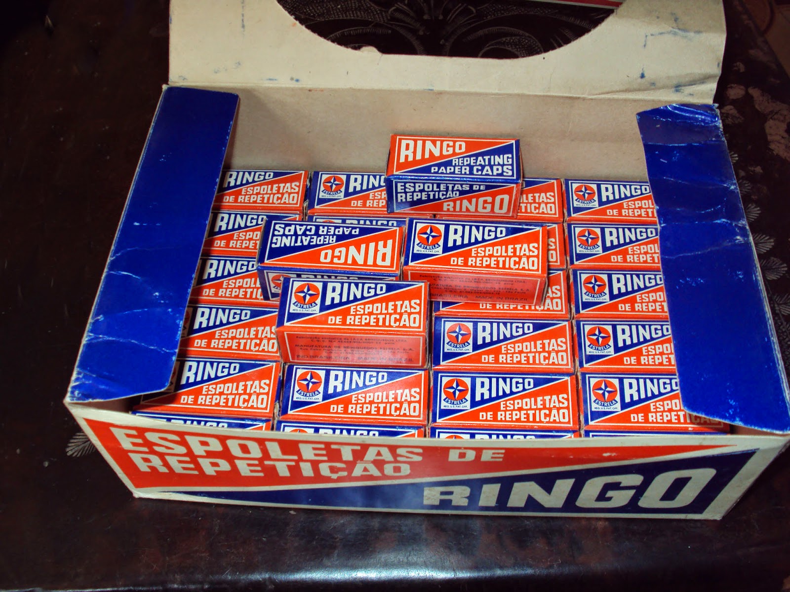 Raros Brinquedos Anos 70 /80 Espoletas Ringo Na Cx Original - R$ 28,00 em Mercado Livre