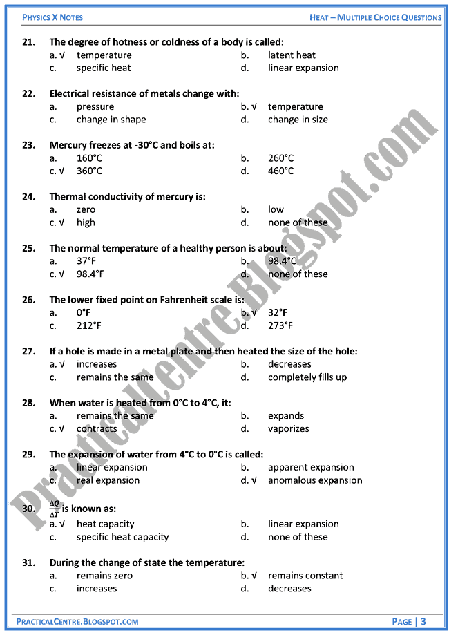 heat-mcqs-physics-x