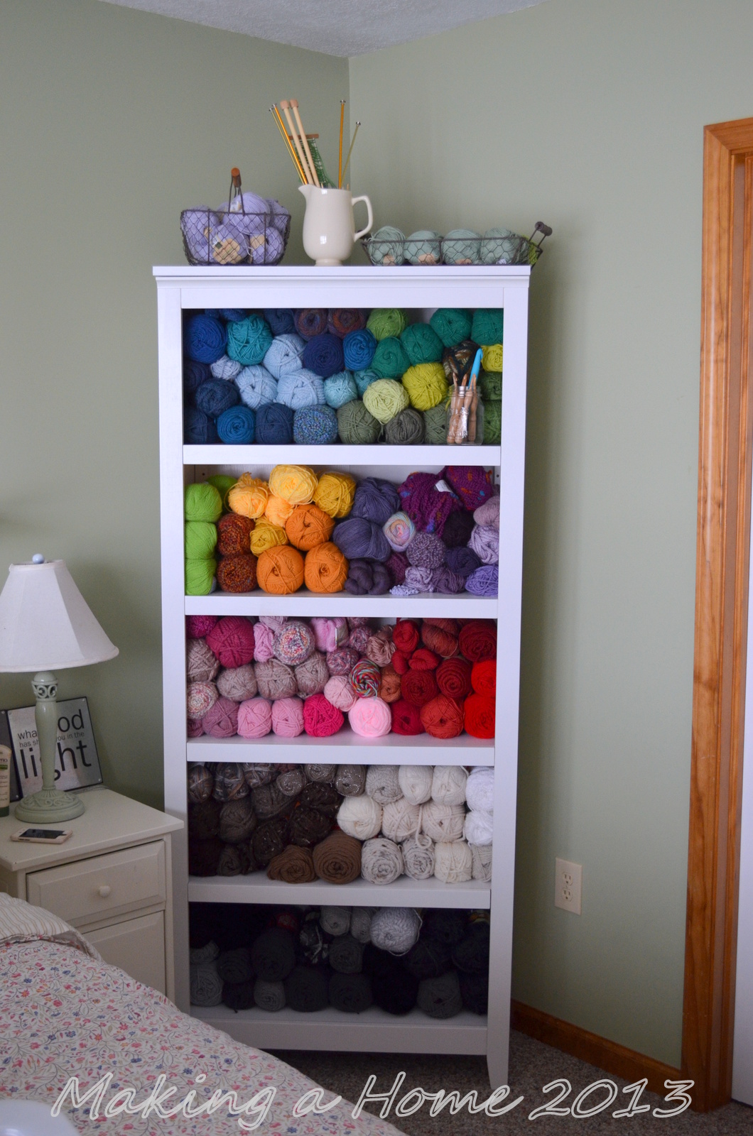 Making A Home my yarn storage solution