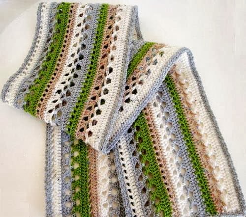 سكارف بالكروشية بالباترون  Scarf Crochet-Scarf-Stole-Muffler+7+%284%29