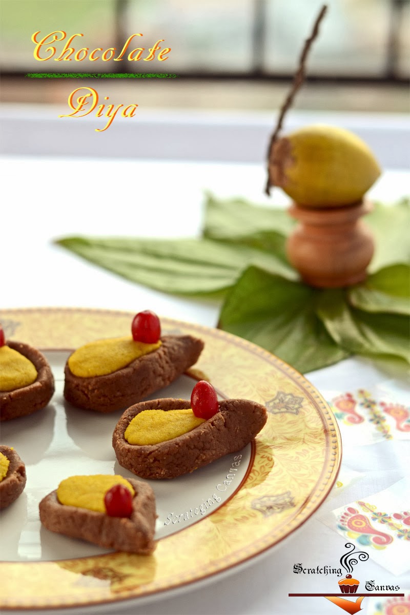 Chocolate Diya Sandesh: Diwali Special Sweet - Scratching Canvas