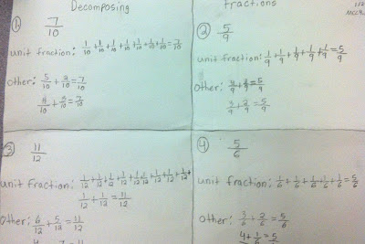 Mrs. C's Classroom: Decomposing Fractions
