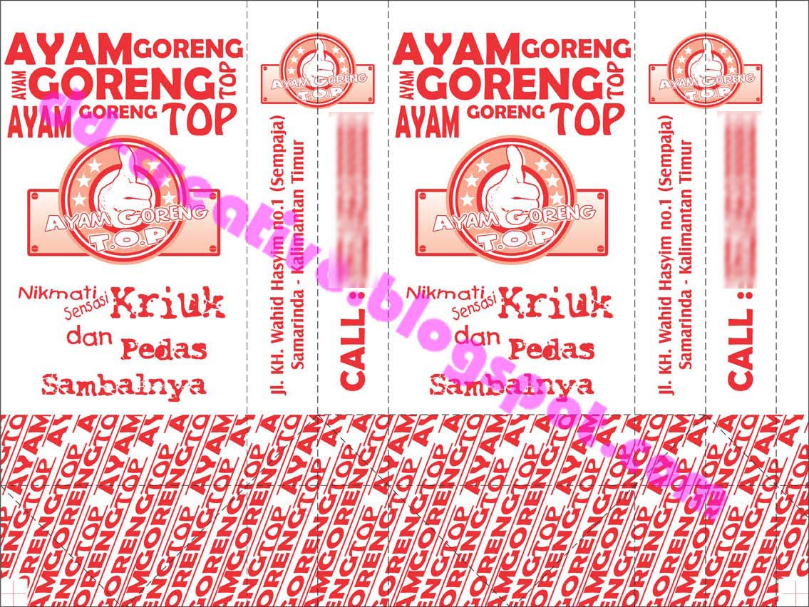 ... Kotak Makan Ayam Goreng TOP Samarinda | DD Creative ( Cetak Surabaya