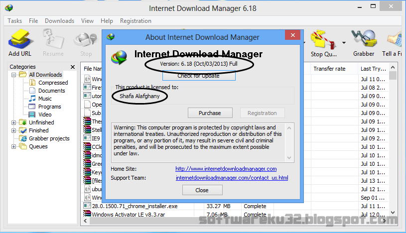 internet  manager 6.18 build serial number