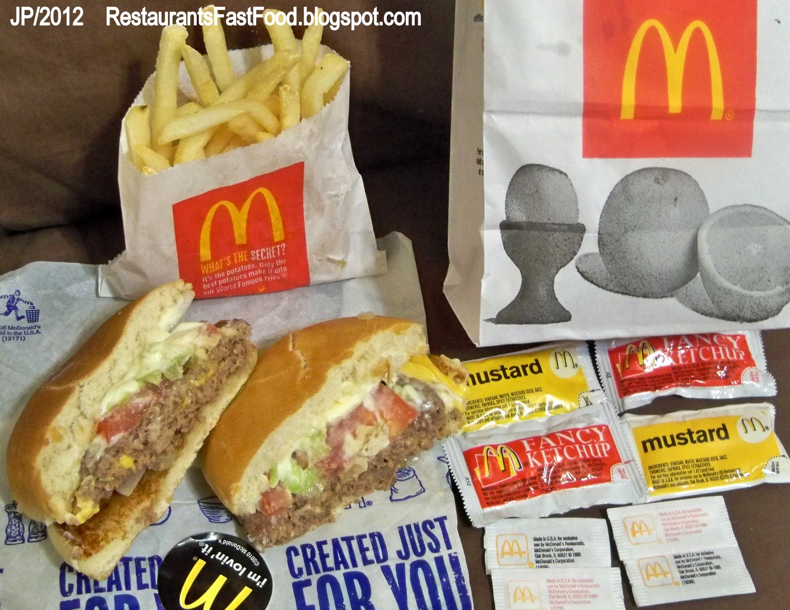 Restaurant Fast Food Menu McDonald's DQ BK Hamburger Pizza Mexican Taco