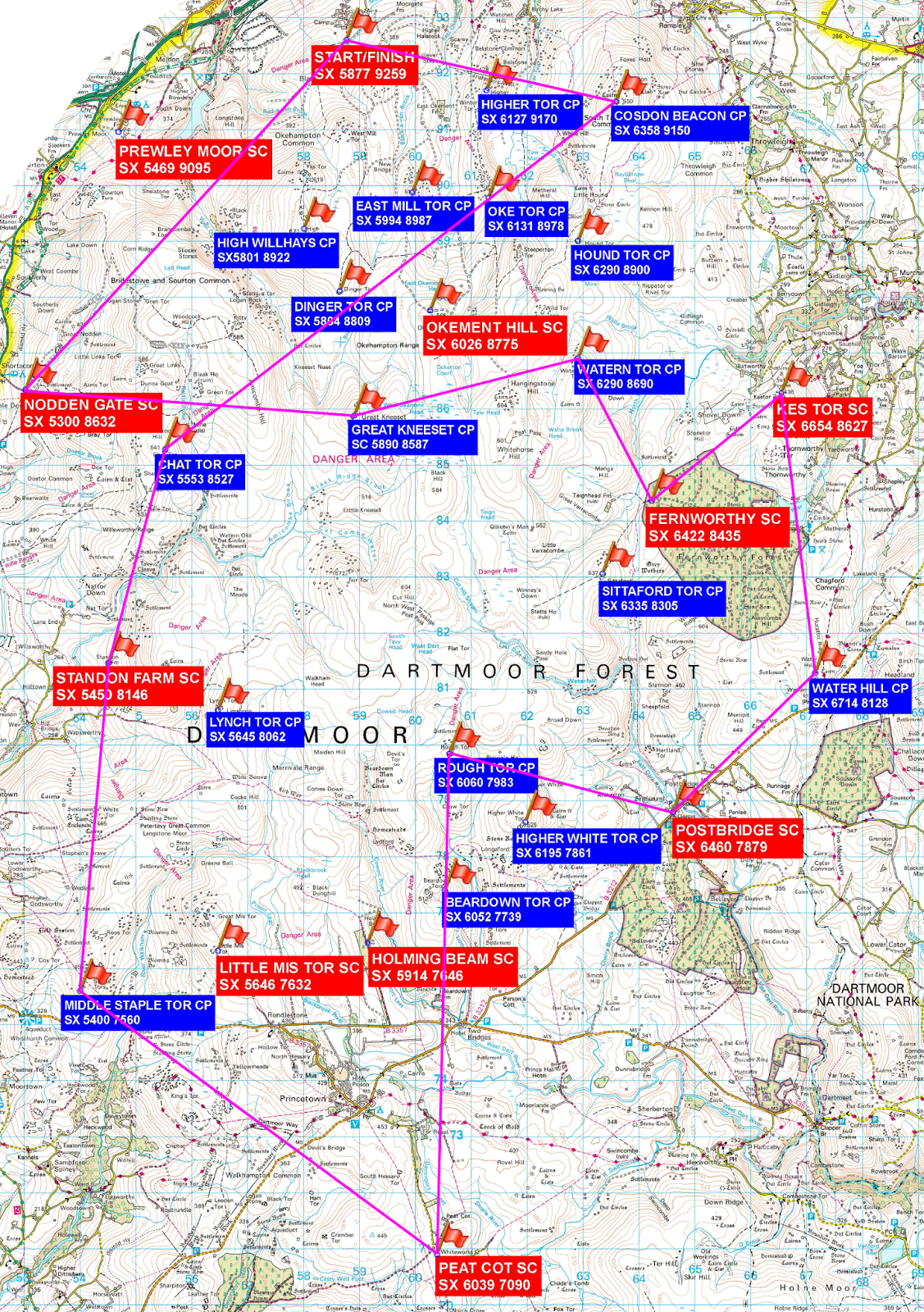 Dartmoor Ten Tors Map Ethan's Blog: Ten Tors 2014 - The Event