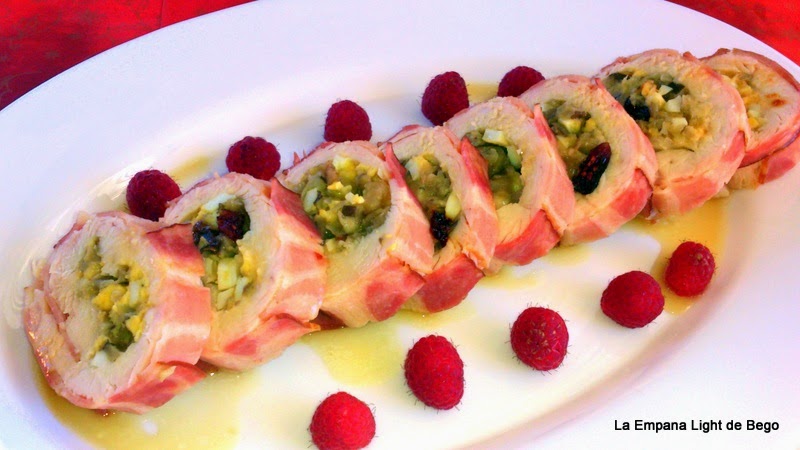 Video De Solomillo De Pavo Relleno De Queso, Setas Y Pasas.- La Empana Light De Bego