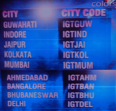 City Code for India Got Talent Season 3