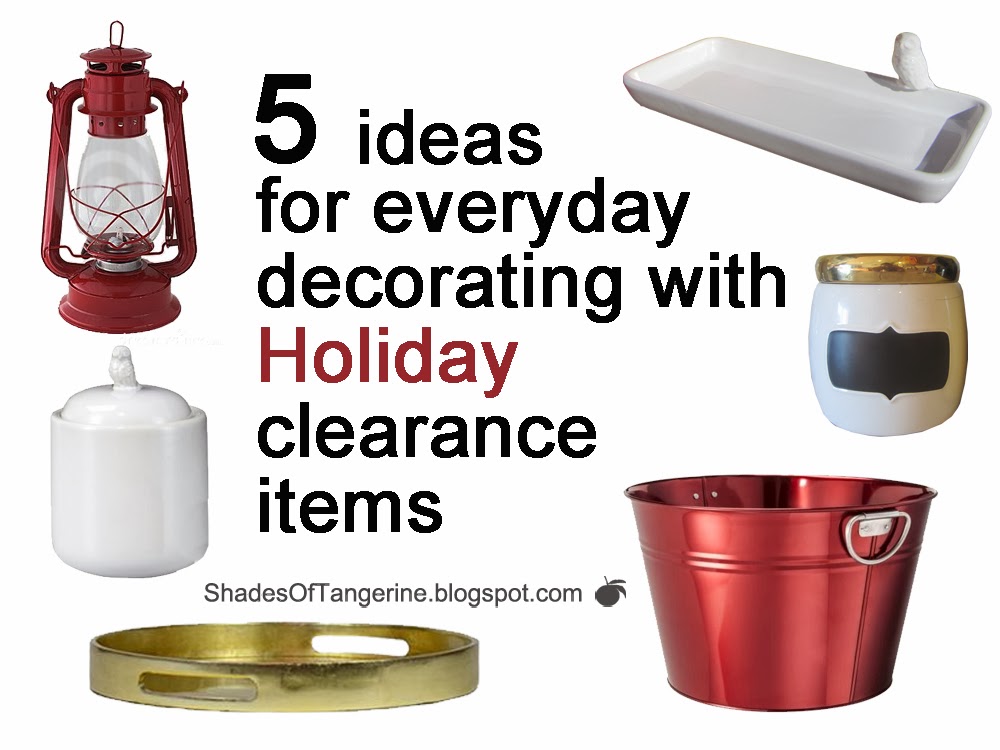Shades Of Tangerine Five Ideas for Everyday Decorating with Holiday
