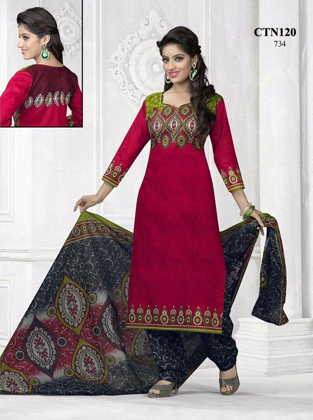 Beautiful Cotton Printed Dress Material Online Helix Enterprise