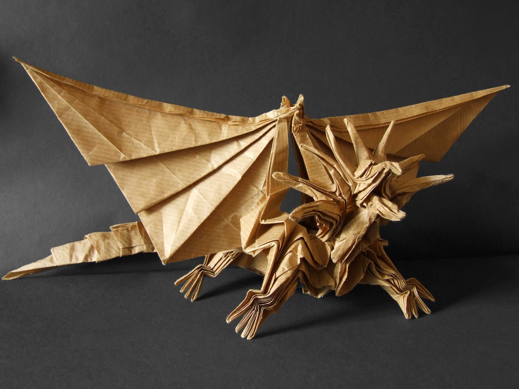 origami ancient dragon ~ instructions origami kids