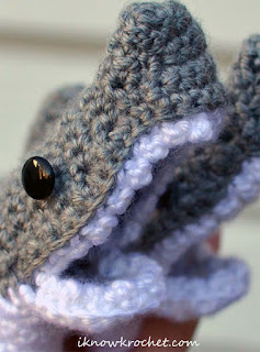 crochet shark teeth