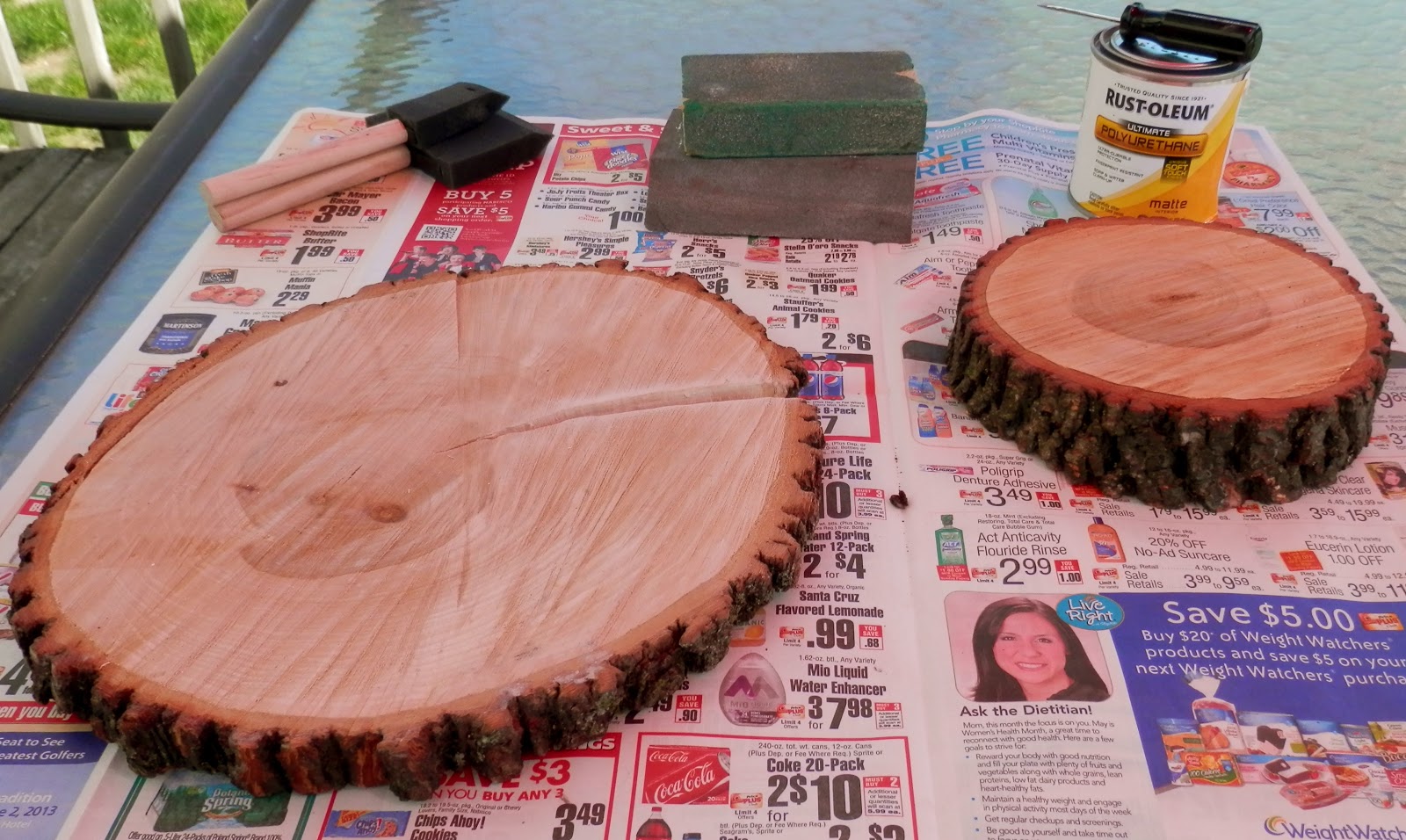 The Bare Mother Earth DIY Tree Coasters