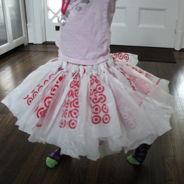 Rachael Rabbit Tutu Tutorial (Part 3) Recycled Plastic Bag Tutu