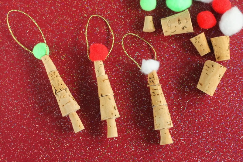 Handmade Christmas Ornaments Easy Cork Ornaments