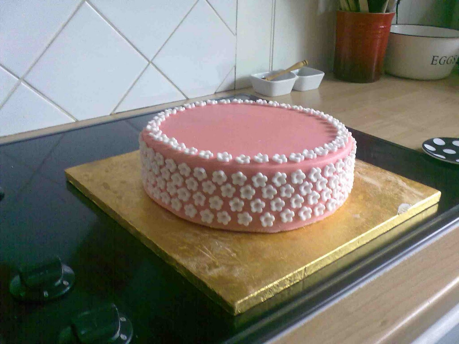 Pitcher Perfect Cakes Bottom and top layers of Christening cake