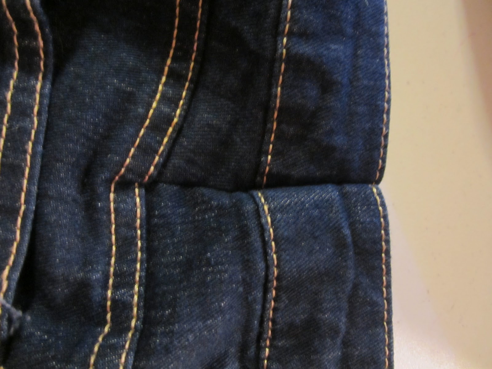 MEANDERINGS OF THE MIND Taking in Jeans Tutorial