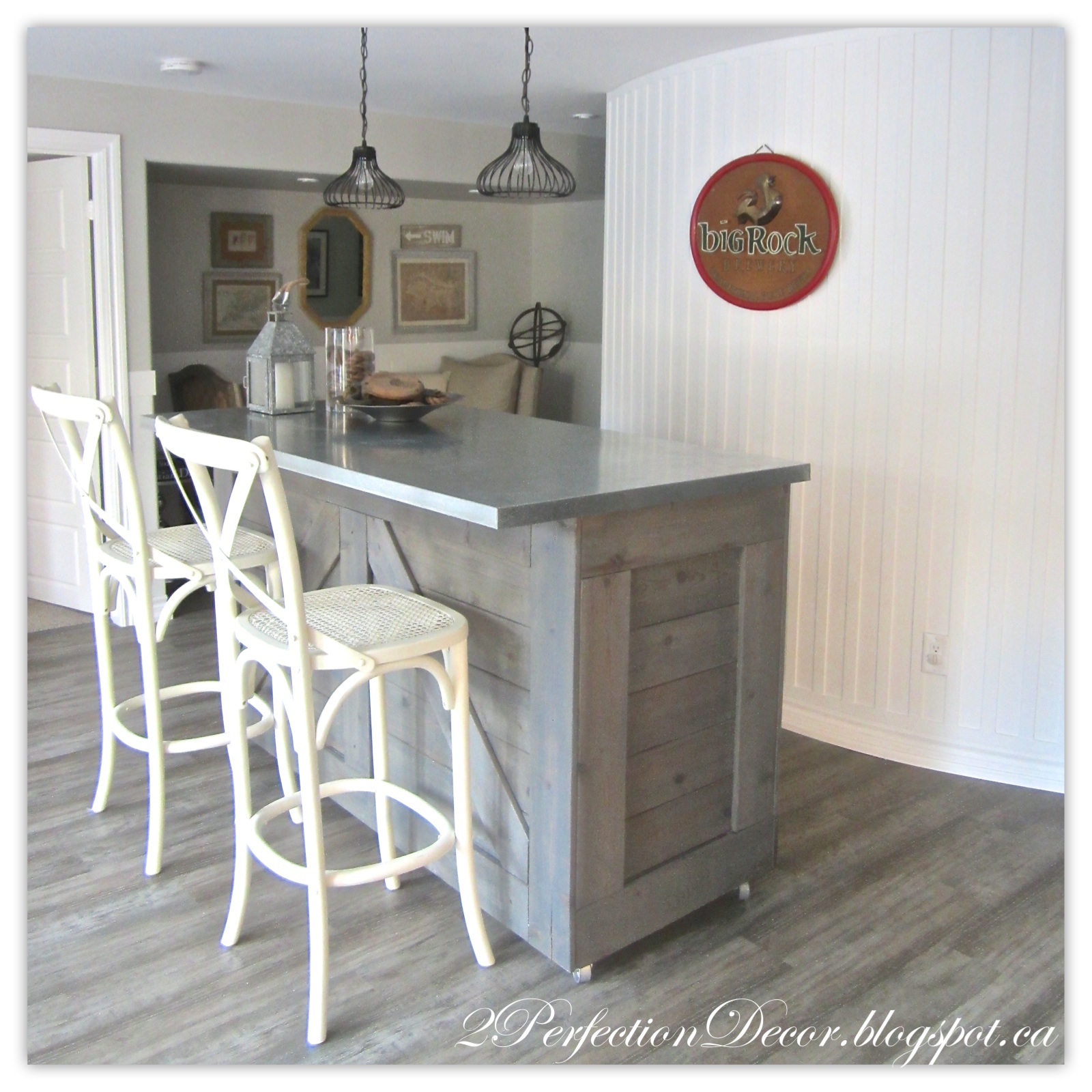 2Perfection Decor DIY Board and Batten Wall behind Bar