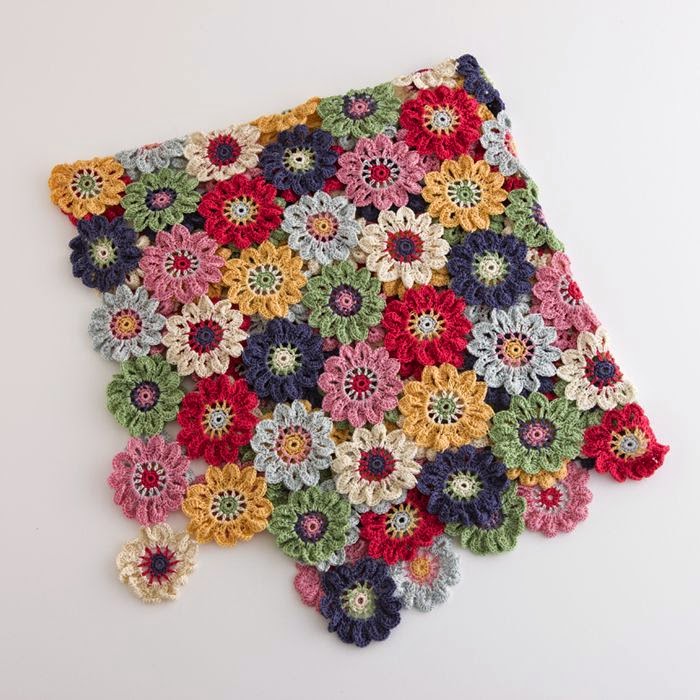 crochet flowers blanket
