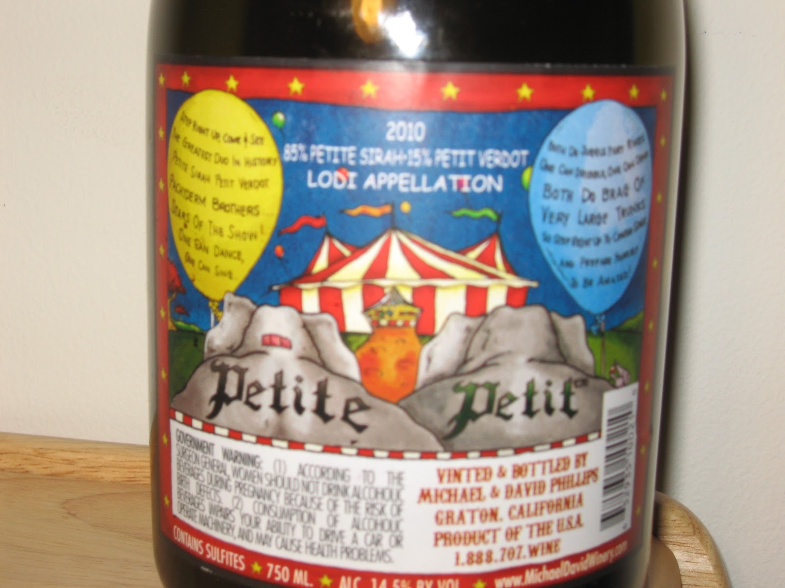 Gilbert Spills It Wine Review 2010 Petite Petit