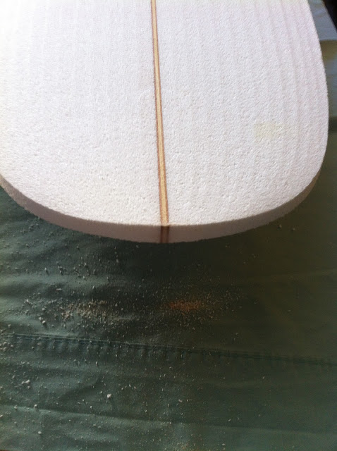 wood surfboard