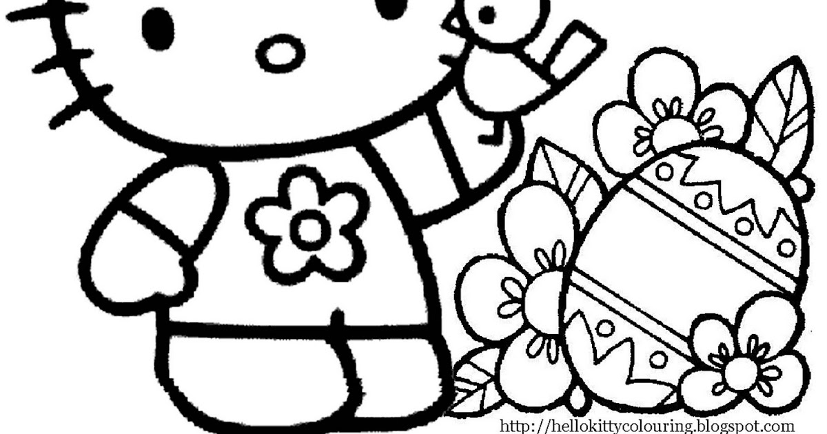 Hello Kitty Easter Coloring Pages | Hello Kitty Forever