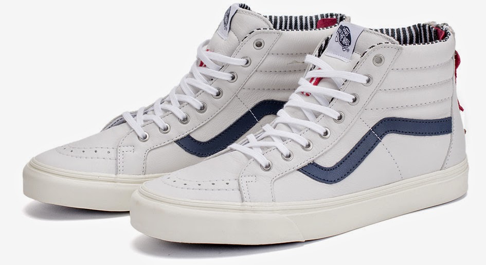 Varsity Cool Vans Sk8 Hi Zip "Varsity Stripe" SHOEOGRAPHY