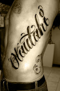 Tattoo letters are usually chosen faforit letter gothic font type