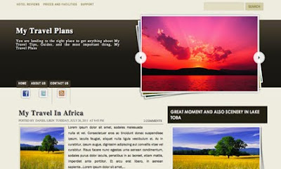 My Travel Plans Blogger Template
