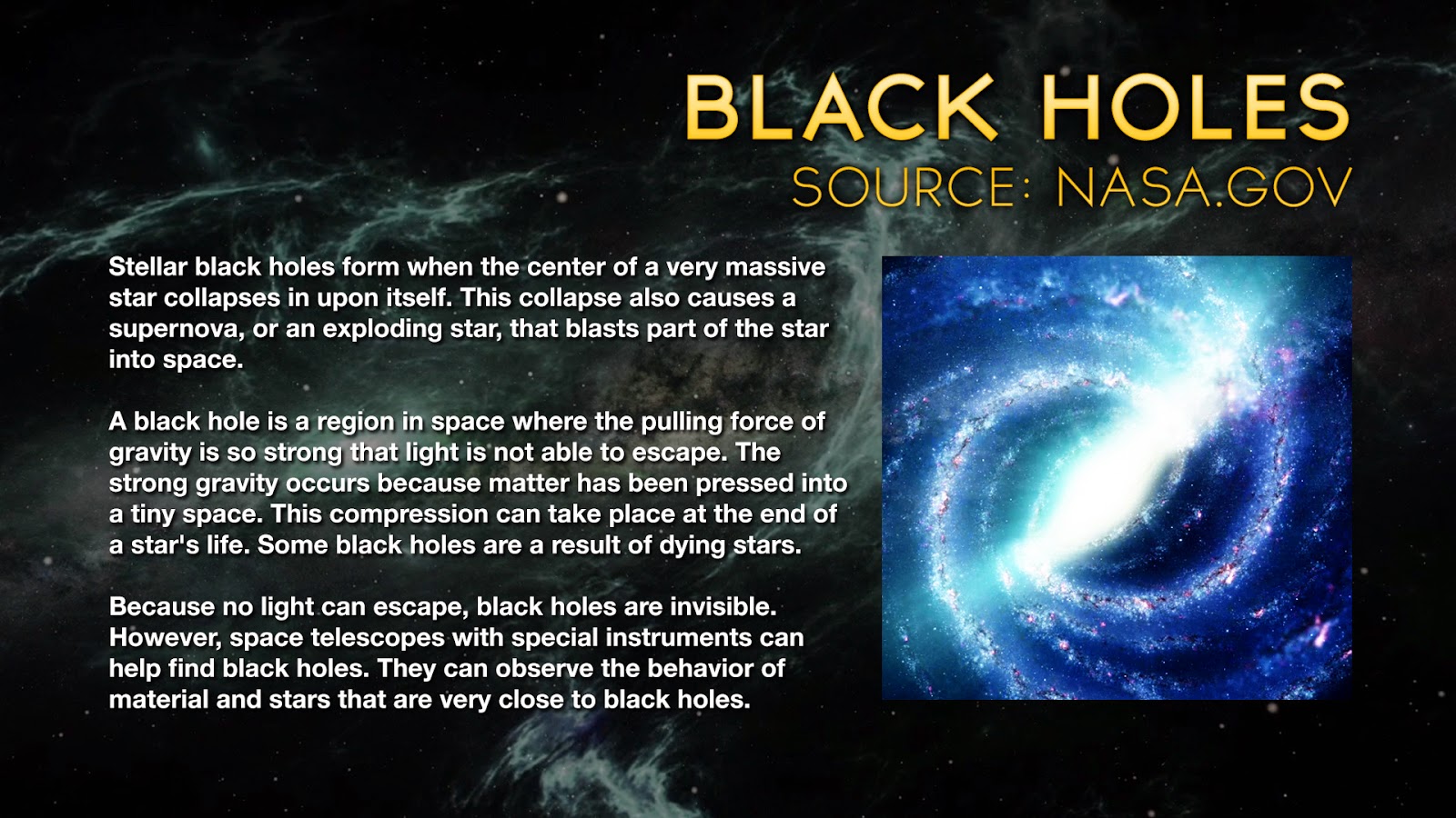 Black Hole Research Paper