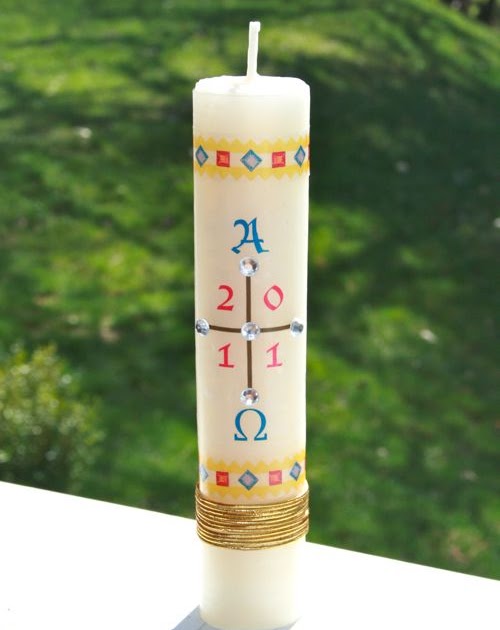 Shower of Roses Creating our Paschal Candle for Easter