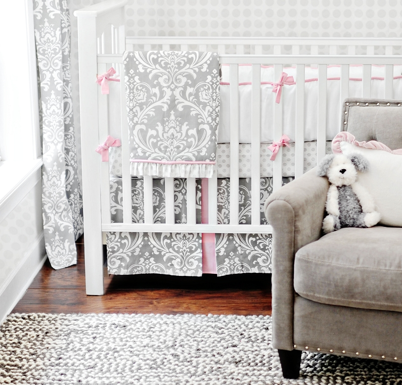Nursery Notations New Trend Grey Crib Bedding