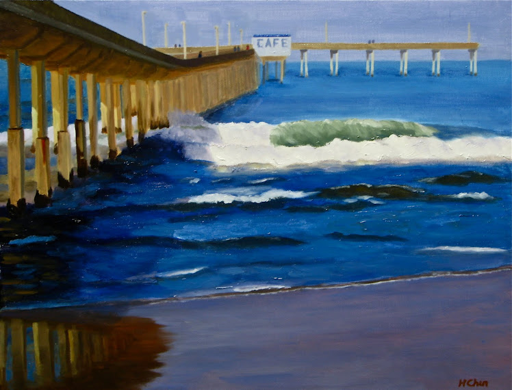 "Ocean Beach Pier" - 14 x 18