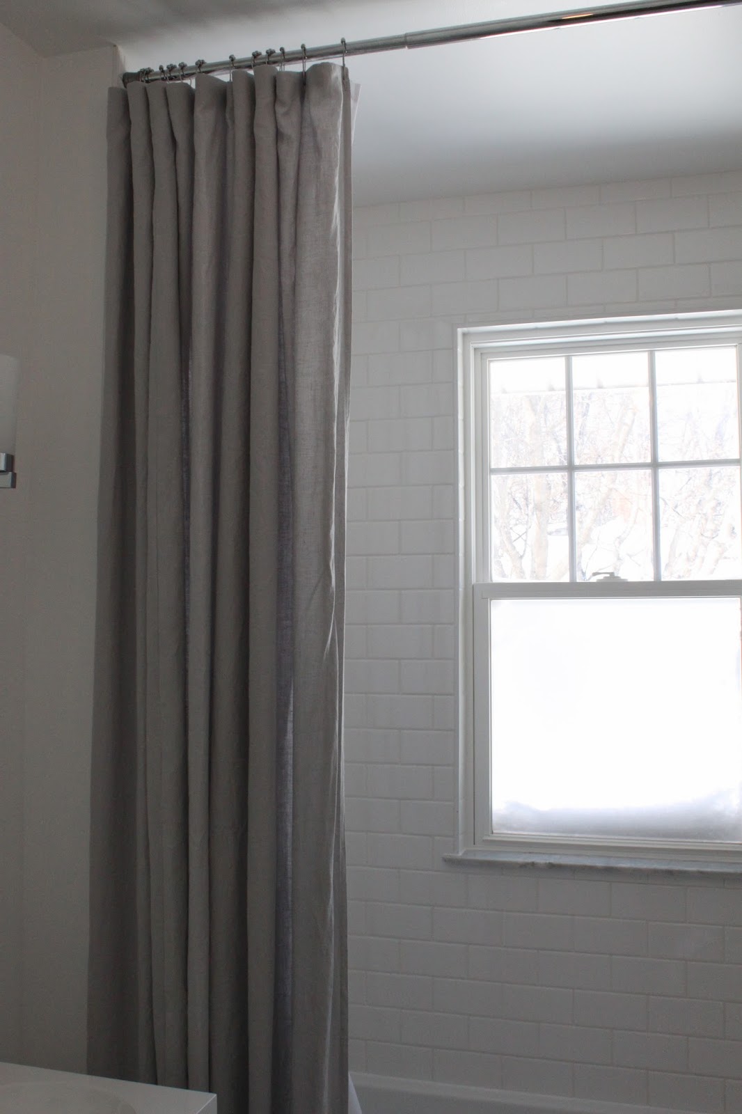 Extra Long Shower Curtain DIY - Room for Tuesday Blog
