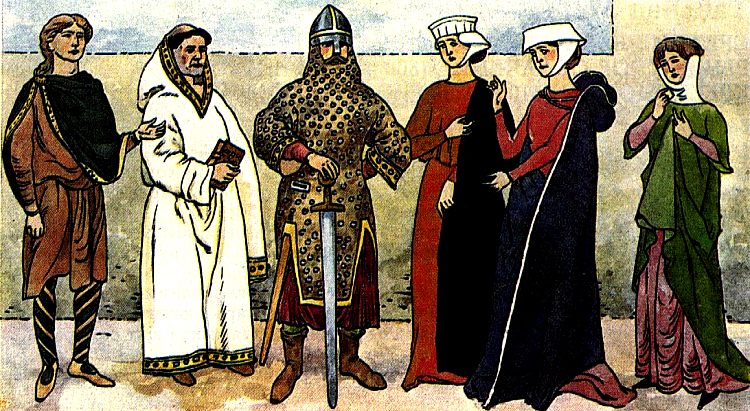 Женская Одежда 14 Века. Женская Одежда 14 Века.