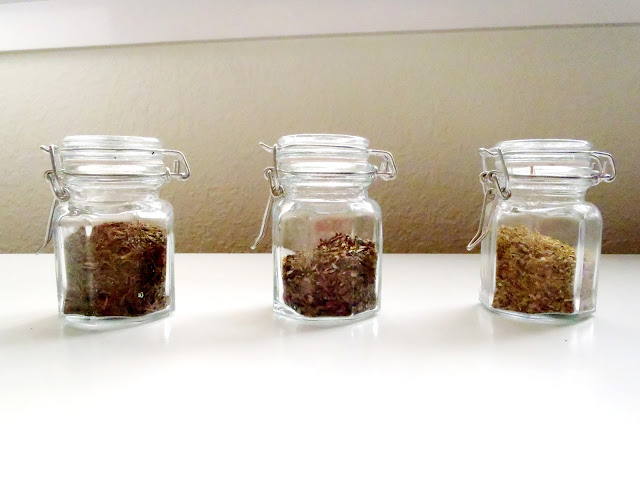 Thrift Store Herb Jars