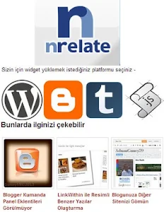 Bloggera nRelate eklenti anlatım videosu