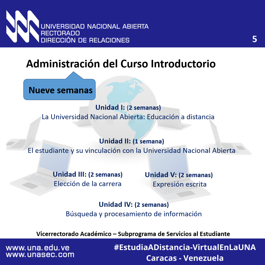 ADMINISTRACION DEL CURSO INTRODUCTORIO