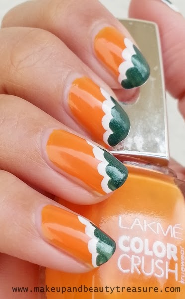 best makeup beauty mommy blog of india: Republic Day Nail Art