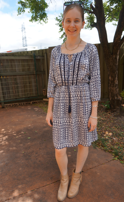 spring dress with boots