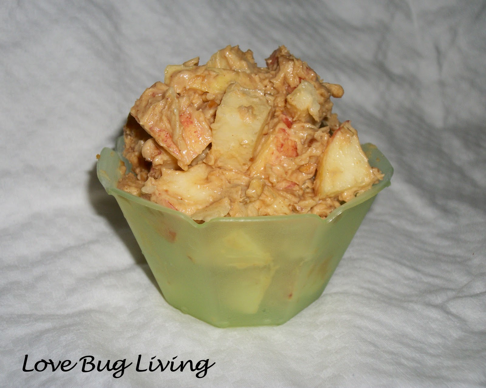 Love Bug Living Peanut Butter Apple Salad