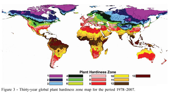 Temperate Climate Permaculture Plant Hardiness Zones Maps For The