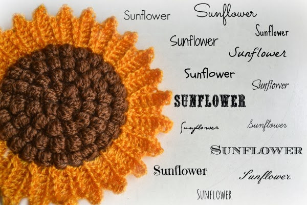 Vintage Crochet Sunflower #2 Pot Holder PATTERN ONLY