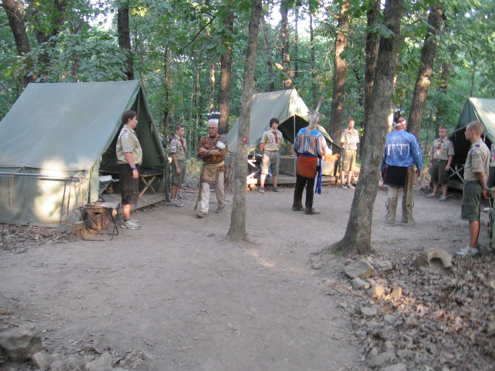 Purple Chickens at H Roe Bartle Scout Camp