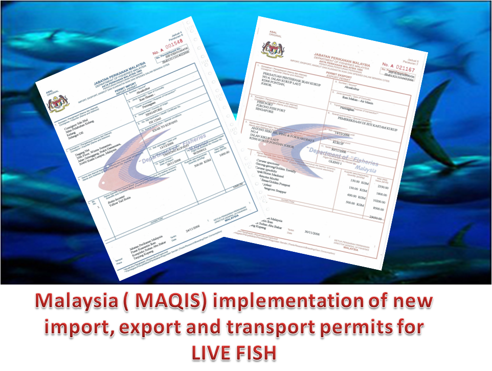 maqis_puteriharbour MAQIS import, export and transport permits for