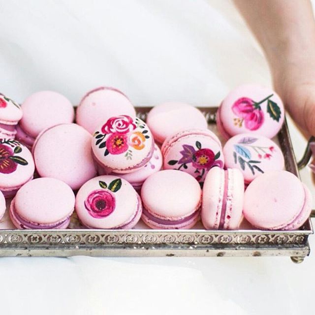 Floral Macarons by @littlebigcompany - Cool Chic Style Fashion